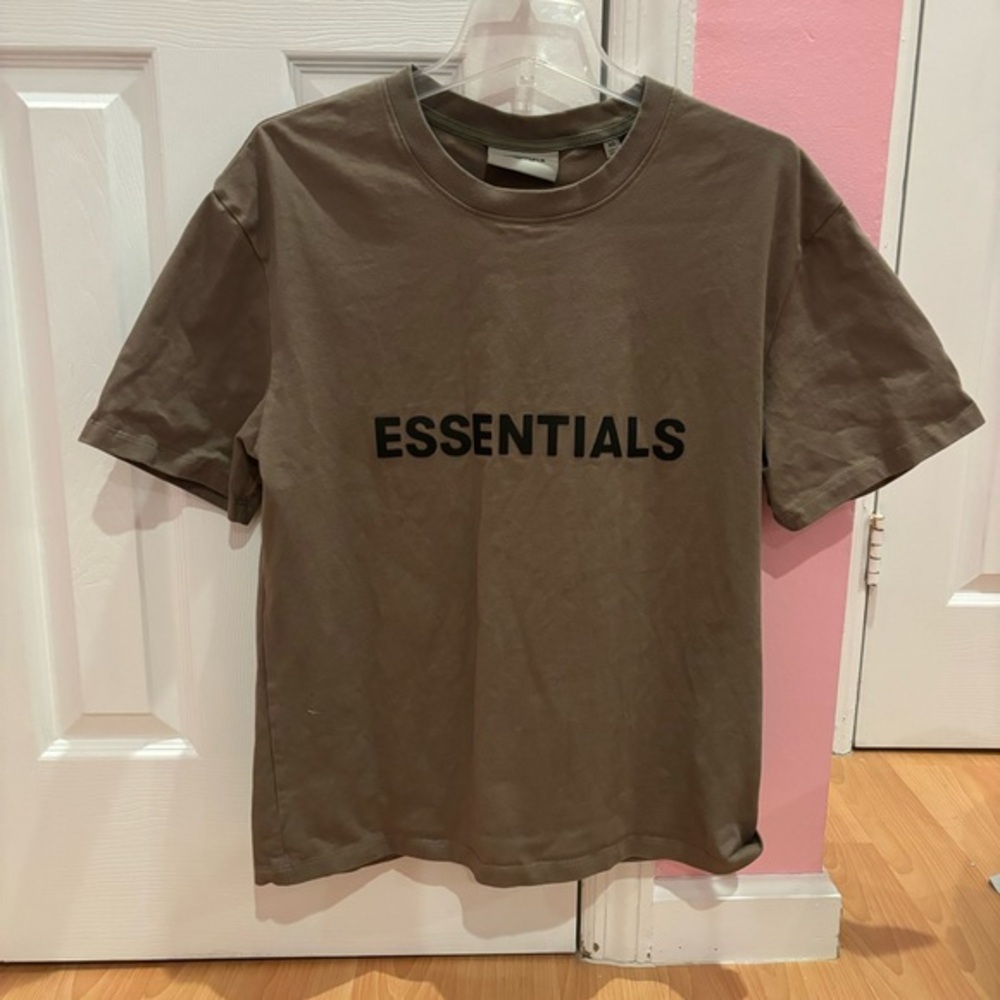 Essentials Taupe T Shirt Dark Oatmeal